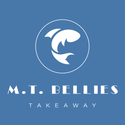 M.T. BELLIES logo.